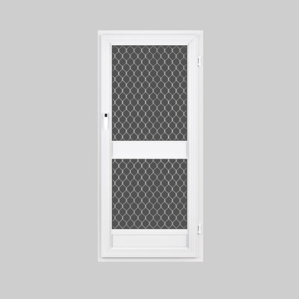 Standard fly screen door in white