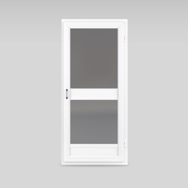 White light duty door with screening