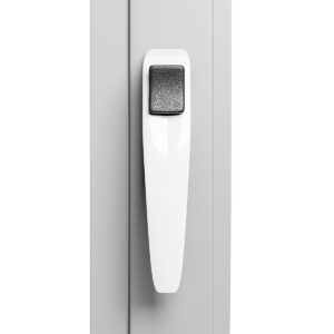 White security door handle