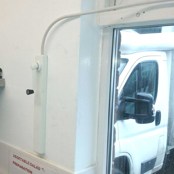 Interior view of a flexi-con window opening system