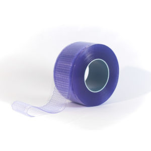 Blue roll of perforated PVC Strip Curtain