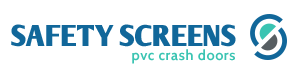 safety screens pvc crash doors logo