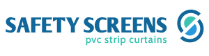 Safety screens pvc strip curtains logo